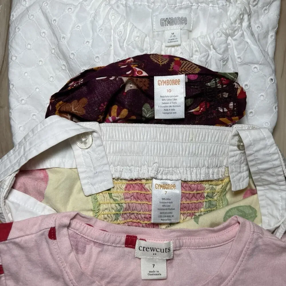 Lot Of 4 Girls‎ Gymboree And Crewcuts Dresses Size 7 Bundle Of Four Mixed Brand